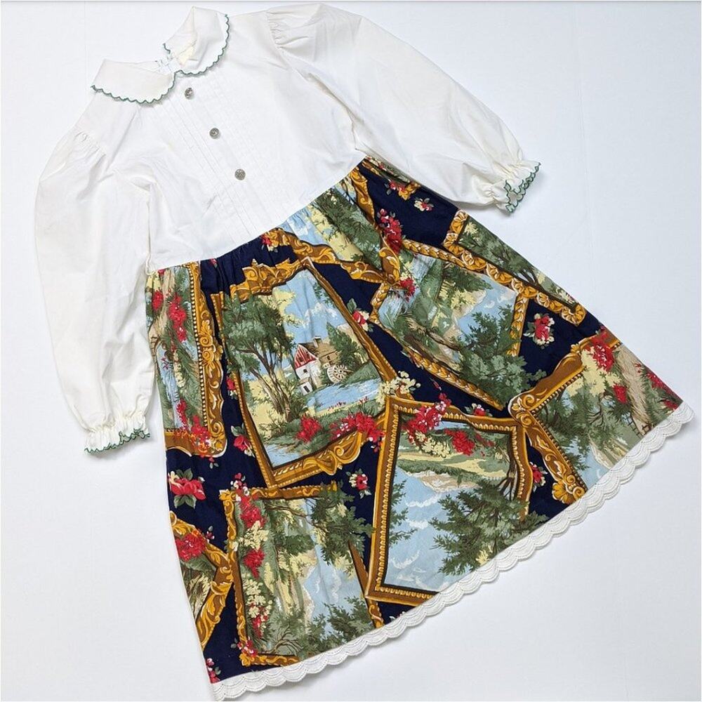 Vintage Pioneer Landscape Dress Sz 6
